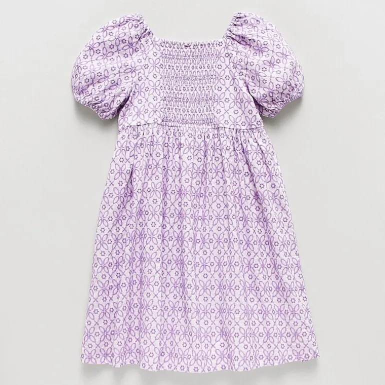 Thereabouts Little & Big Kid Girls Short Sleeve Puffed Empire Waist Dress
