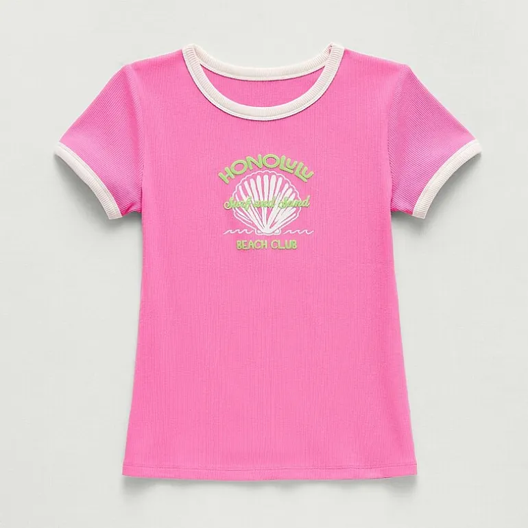 Thereabouts Little & Big Kid Girls Crew Neck Short Sleeve T-Shirt