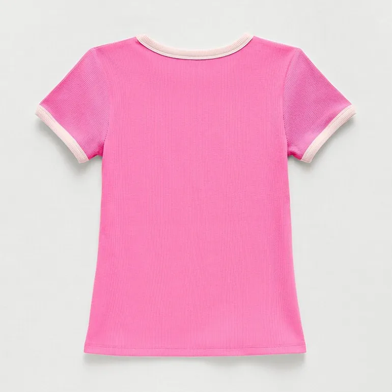 Thereabouts Little & Big Kid Girls Crew Neck Short Sleeve T-Shirt