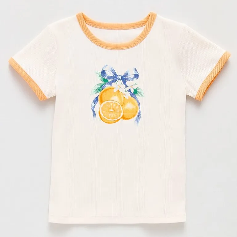 Thereabouts Little & Big Kid Girls Crew Neck Short Sleeve T-Shirt