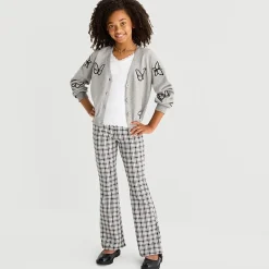 Thereabouts Little & Big Kid Girls V Neck Long Sleeve Button Floral Cardigan