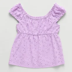 Thereabouts Little & Big Kid Girls Scoop Neck Sleeveless Blouse