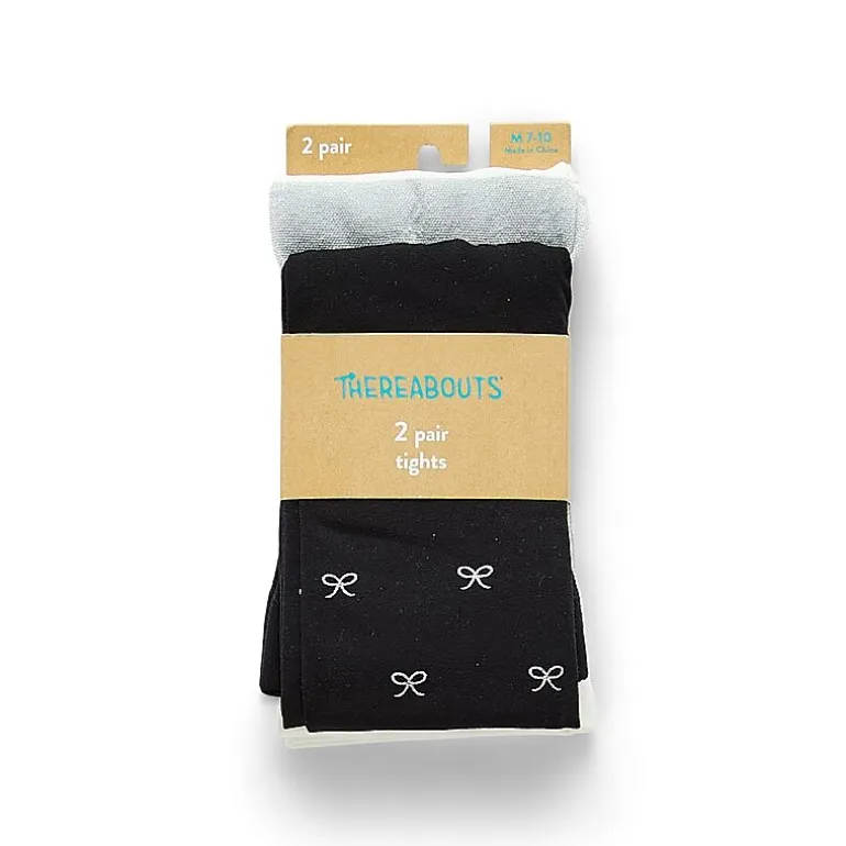 Thereabouts Little & Big Kid Girls 2-pc. Bows Tights