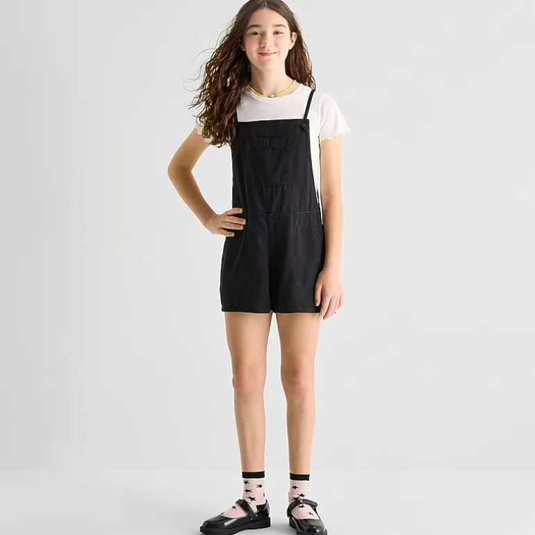 Thereabouts Little & Big Kid Girls Square Neck Sleeveless Romper Set