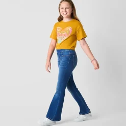 Thereabouts Little & Big Kid Girls Pull On Flare Leg Jean