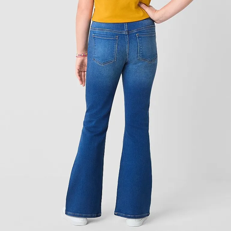 Thereabouts Little & Big Kid Girls Pull On Flare Leg Jean