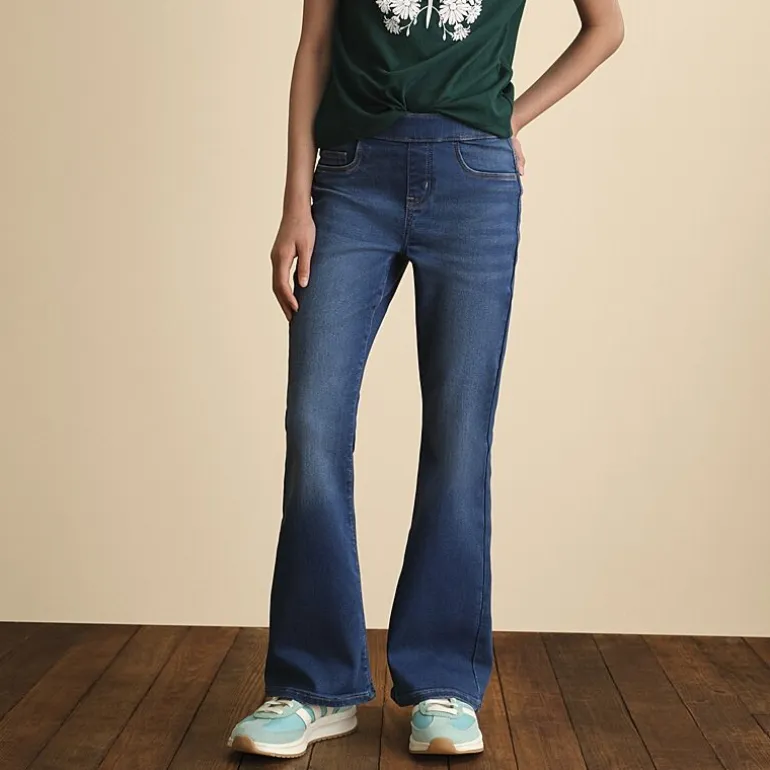 Thereabouts Little & Big Kid Girls Pull On Flare Leg Jean