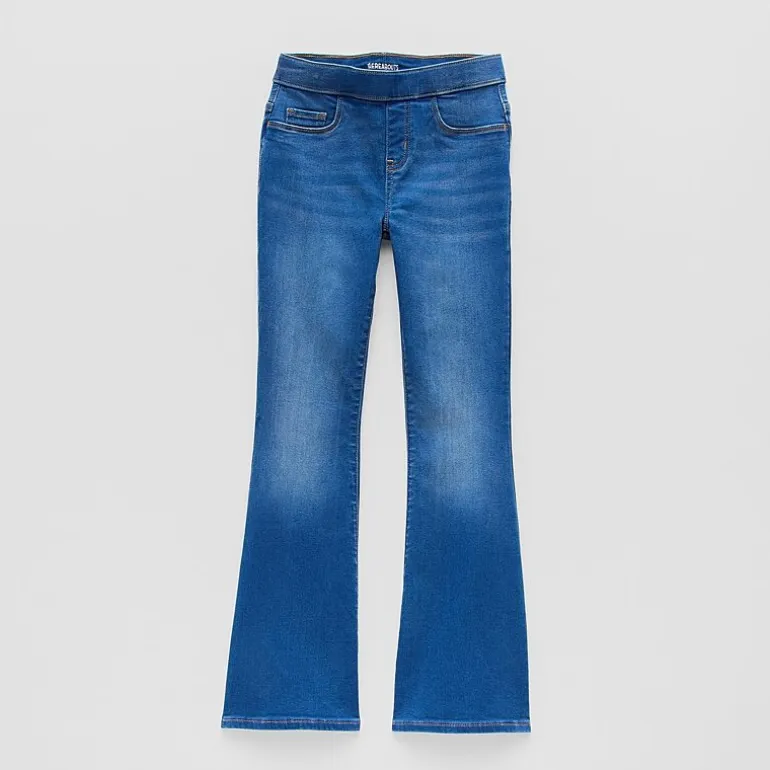 Thereabouts Little & Big Kid Girls Pull On Flare Leg Jean