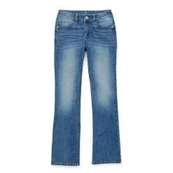 Thereabouts Little & Big Kid Girls Adjustable Waist Stretch Fabric Superflex Mid Rise Regular Fit Bootcut Jean