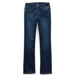 Thereabouts Little & Big Kid Girls Adjustable Waist Stretch Fabric Superflex Mid Rise Regular Fit Bootcut Jean