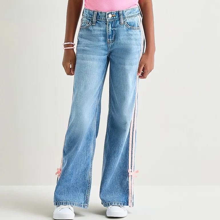 Thereabouts Little & Big Kid Girls Adjustable Waist Low Rise Baggy Fit Jean