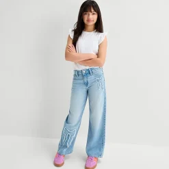 Thereabouts Little & Big Kid Girls Wide Leg Jean