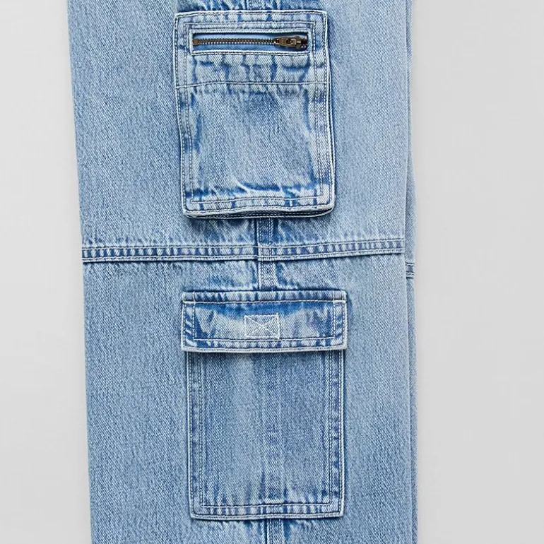Thereabouts Little & Big Kid Girls Cargo Low Rise Loose Fit Cargo Jean