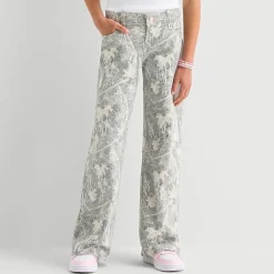 Thereabouts Little & Big Kid Girls Adjustable Waist Stretch Fabric Superflex Mid Rise Regular Fit Bootcut Jean