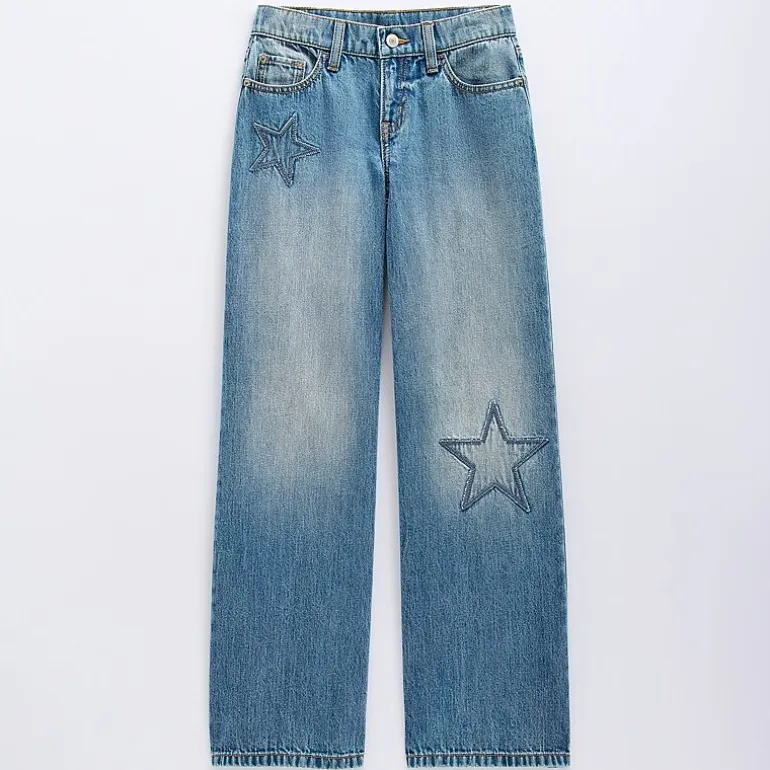 Thereabouts Little & Big Kid Girls Adjustable Waist Low Rise Baggy Fit Jean