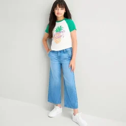 Thereabouts Little & Big Kid Girls Adjustable Waist Cropped Jean