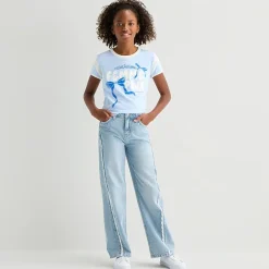 Thereabouts Little & Big Kid Girls Mid Rise Wide Leg Jean