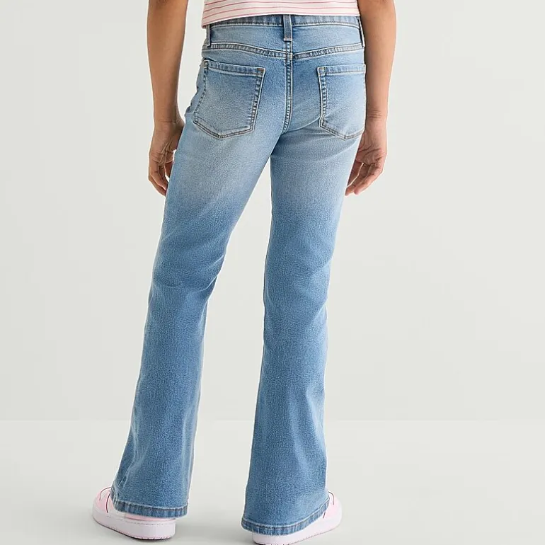 Thereabouts Little & Big Kid Girls Mid Rise Flare Leg Jean