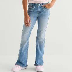 Thereabouts Little & Big Kid Girls Mid Rise Flare Leg Jean