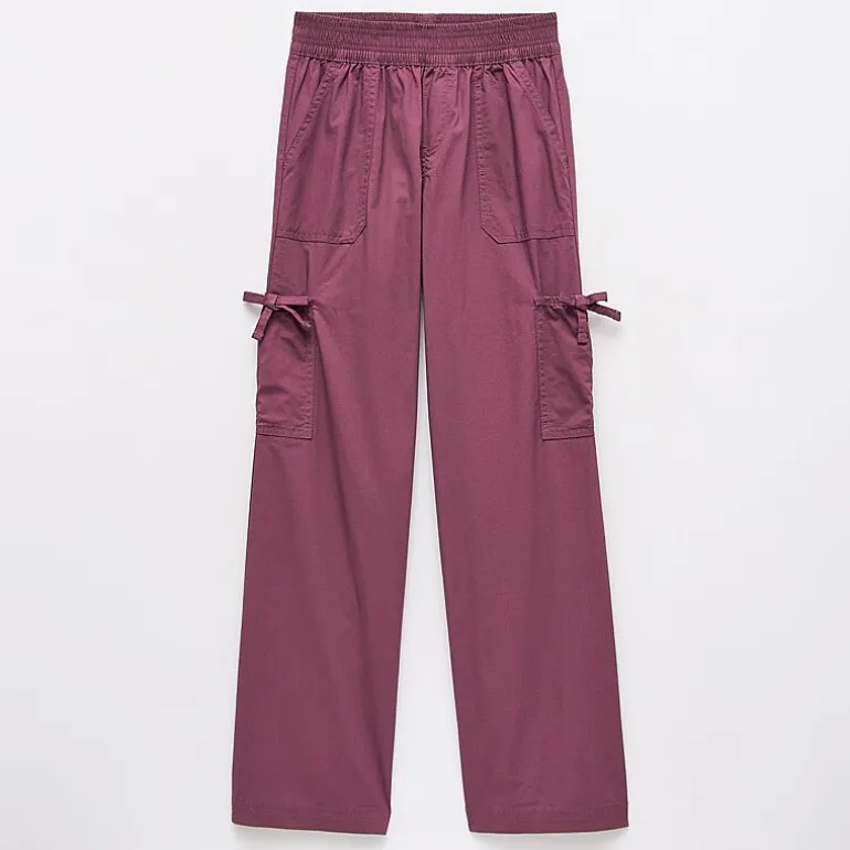 Thereabouts Little & Big Kid Girls Mid Rise Wide Leg Cargo Pant