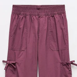Thereabouts Little & Big Kid Girls Mid Rise Wide Leg Cargo Pant