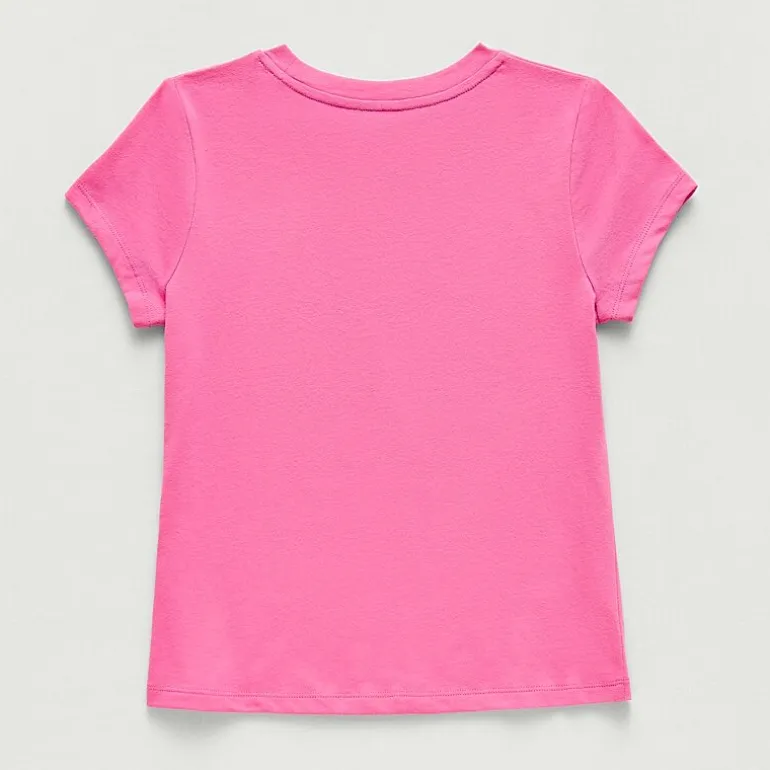 Thereabouts Little & Big Kid Girls Crew Neck Short Sleeve Classic Fit Graphic T-Shirt