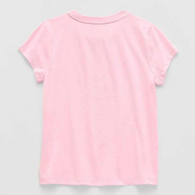 Thereabouts Little & Big Kid Girls Crew Neck Short Sleeve Classic Fit Graphic T-Shirt
