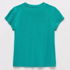 Thereabouts Little & Big Kid Girls Crew Neck Short Sleeve Classic Fit Graphic T-Shirt