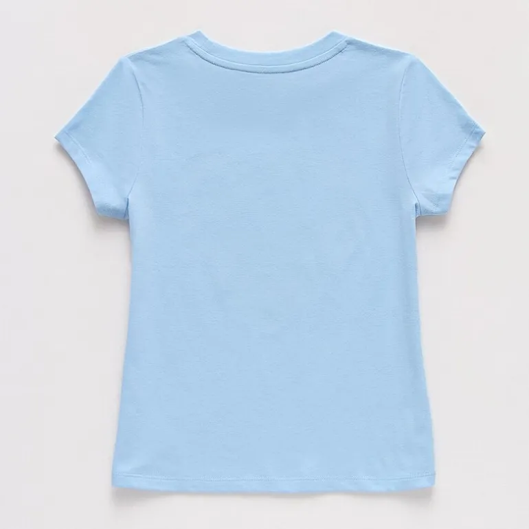 Thereabouts Little & Big Kid Girls Crew Neck Short Sleeve Classic Fit Graphic T-Shirt
