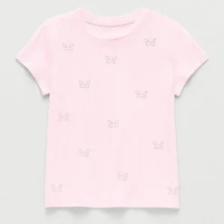 Thereabouts Little & Big Kid Girls Round Neck Short Sleeve T-Shirt
