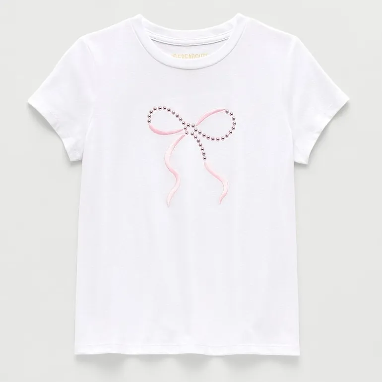 Thereabouts Little & Big Kid Girls Round Neck Short Sleeve T-Shirt