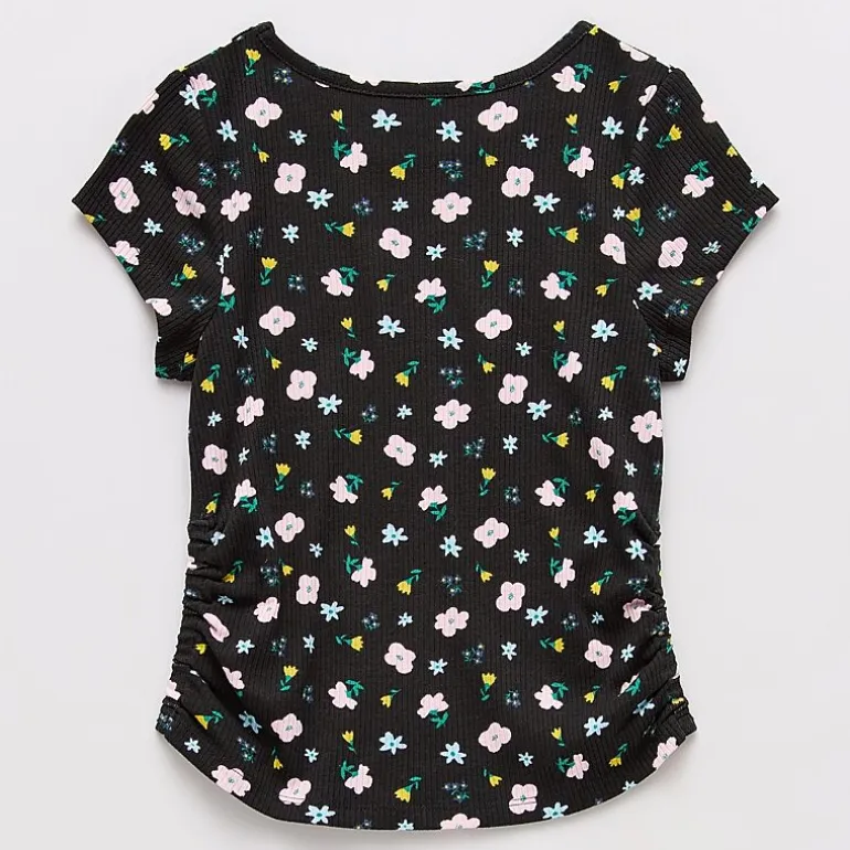 Thereabouts Little & Big Kid Girls Round Neck Short Sleeve T-Shirt