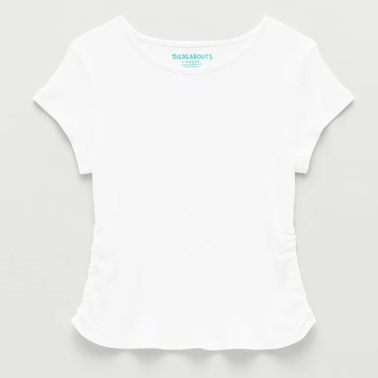 Thereabouts Little & Big Kid Girls Round Neck Short Sleeve T-Shirt