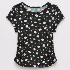 Thereabouts Little & Big Kid Girls Round Neck Short Sleeve T-Shirt