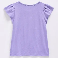 Thereabouts Little & Big Kid Girls Square Neck Short Sleeve Embroidered T-Shirt