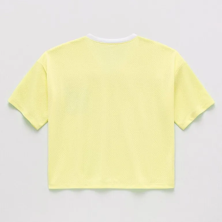 Thereabouts Little & Big Kid Girls V Neck Short Sleeve Oversized Graphic T-Shirt
