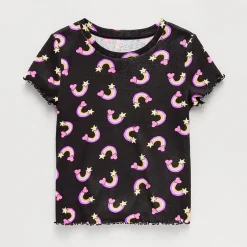 Thereabouts Little & Big Kid Girls Crew Neck Short Sleeve T-Shirt