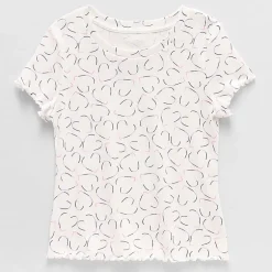 Thereabouts Little & Big Kid Girls Crew Neck Short Sleeve T-Shirt