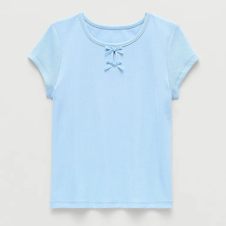 Thereabouts Little & Big Kid Girls Round Neck Short Sleeve T-Shirt