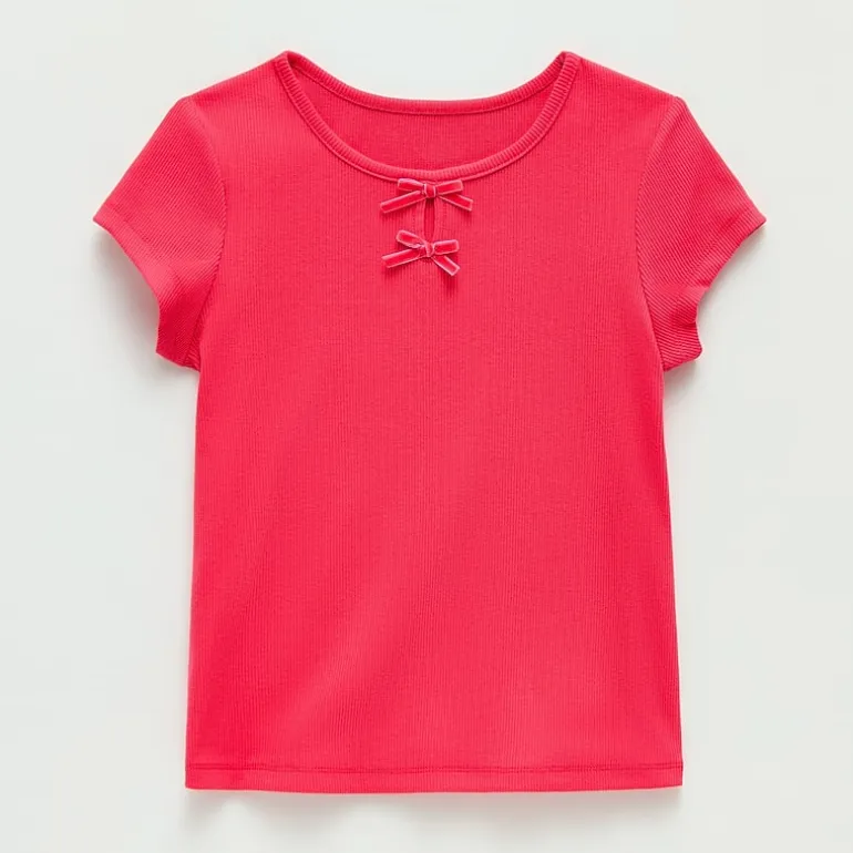 Thereabouts Little & Big Kid Girls Round Neck Short Sleeve T-Shirt