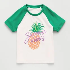 Thereabouts Little & Big Kid Girls Round Neck Short Sleeve T-Shirt