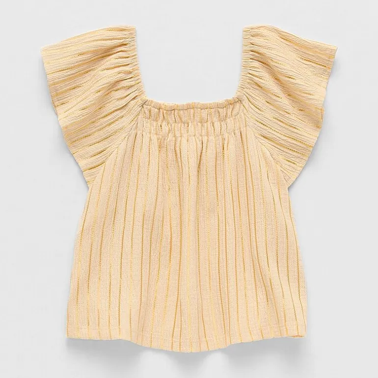 Thereabouts Little & Big Kid Girls Square Neck Short Sleeve Blouse