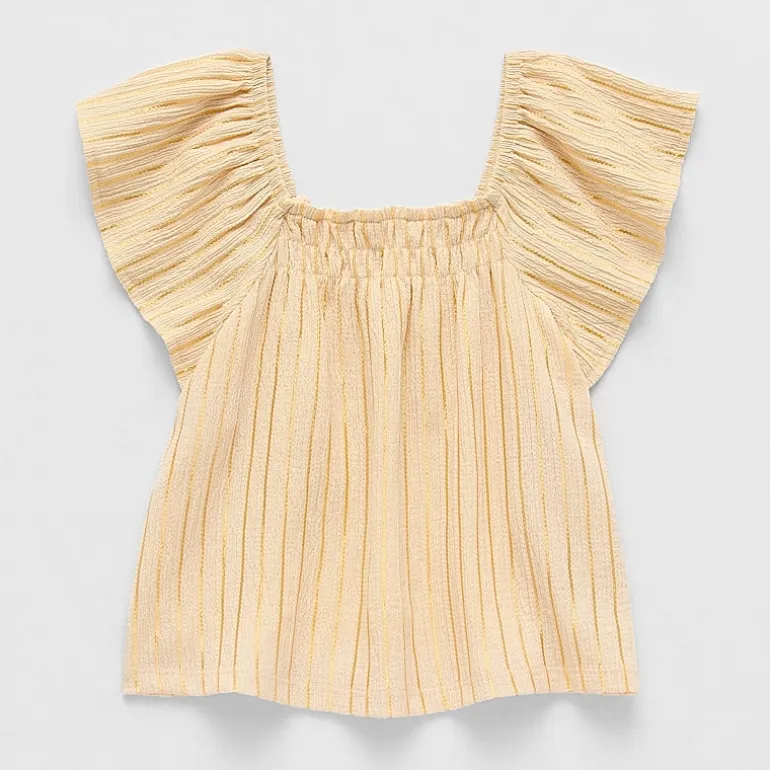 Thereabouts Little & Big Kid Girls Square Neck Short Sleeve Blouse