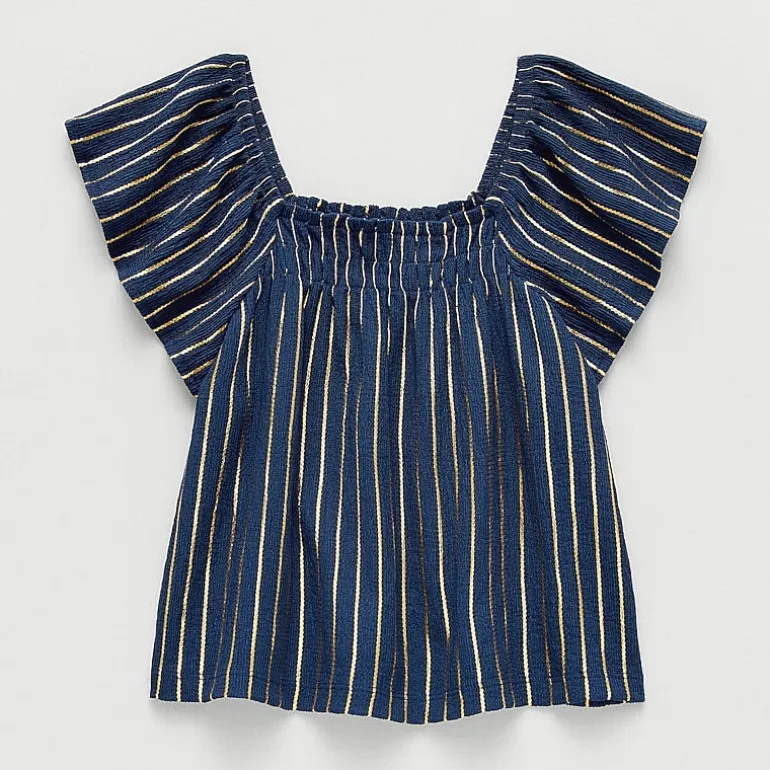 Thereabouts Little & Big Kid Girls Square Neck Short Sleeve Blouse