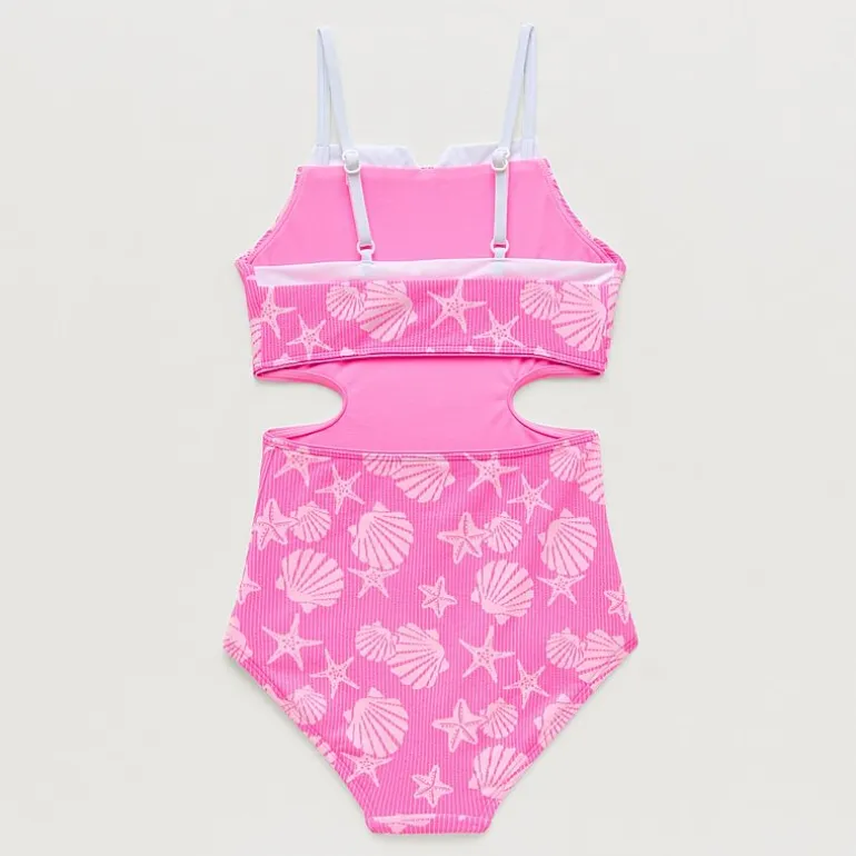 Thereabouts Little & Big Kid Girls Sleeveless One Piece Swimsuit