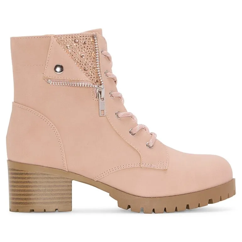 Thereabouts Little & Big Kid Girls Mckenna Flat Heel Lace Up Boots