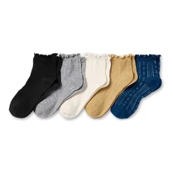 Thereabouts Little & Big Kid Girls 10 Pair Quarter Ankle Socks