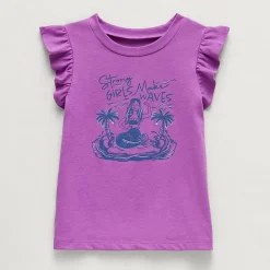 Thereabouts Little Girls Round Neck Short Sleeve T-Shirt