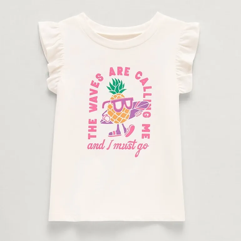 Thereabouts Little Girls Round Neck Short Sleeve T-Shirt
