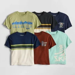 Thereabouts Oversized Little & Big Kid Boys Crew Neck Short Sleeve T-Shirt